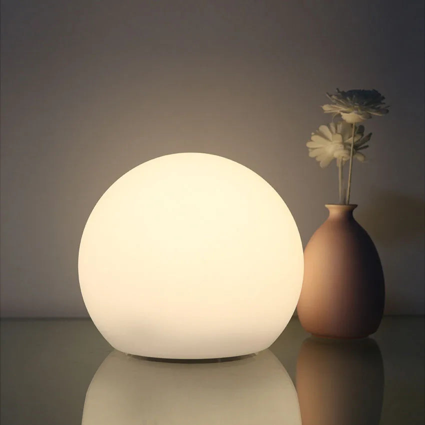 GlowSphere – Modern Table Lamp with Worldly Elegance
