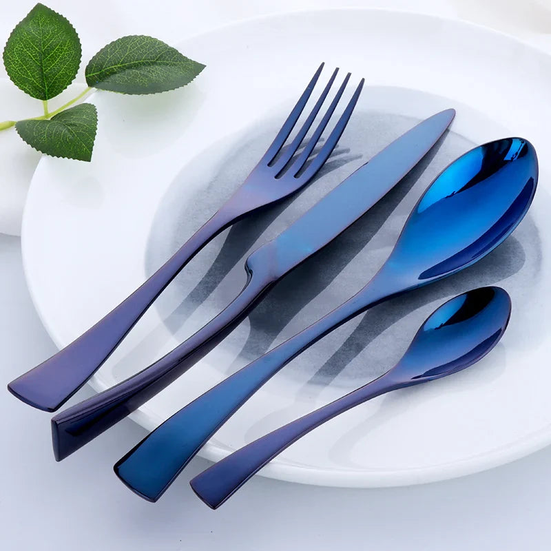Mariselle Luxe Cutlery Set – Stylish Table Elegance with Ocean-Colored Accents