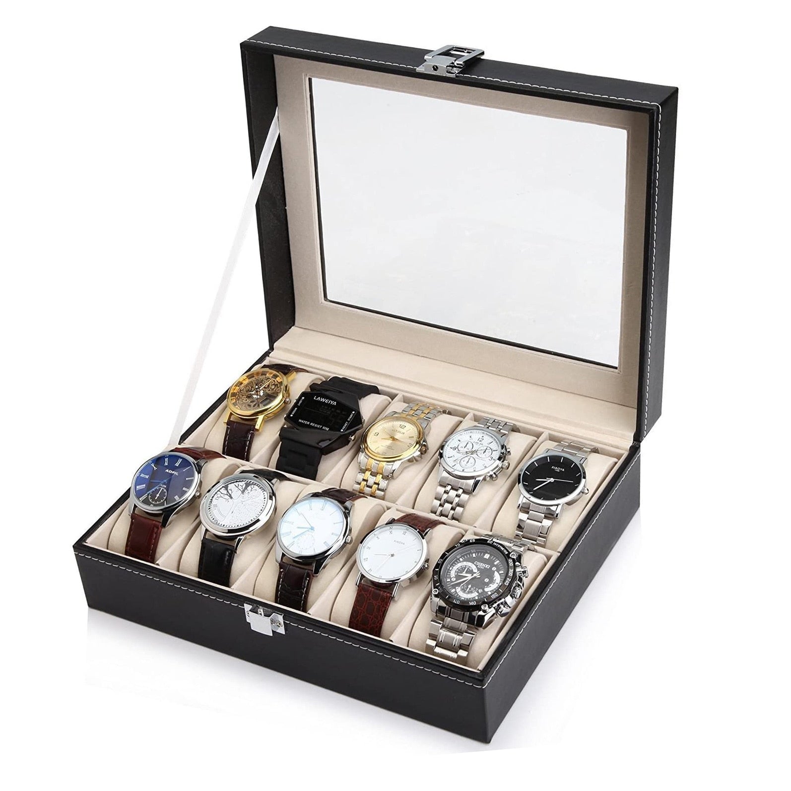 ChronaLuxe Elegant Watch Box – Stylish Storage Solution for Timeless Collections
