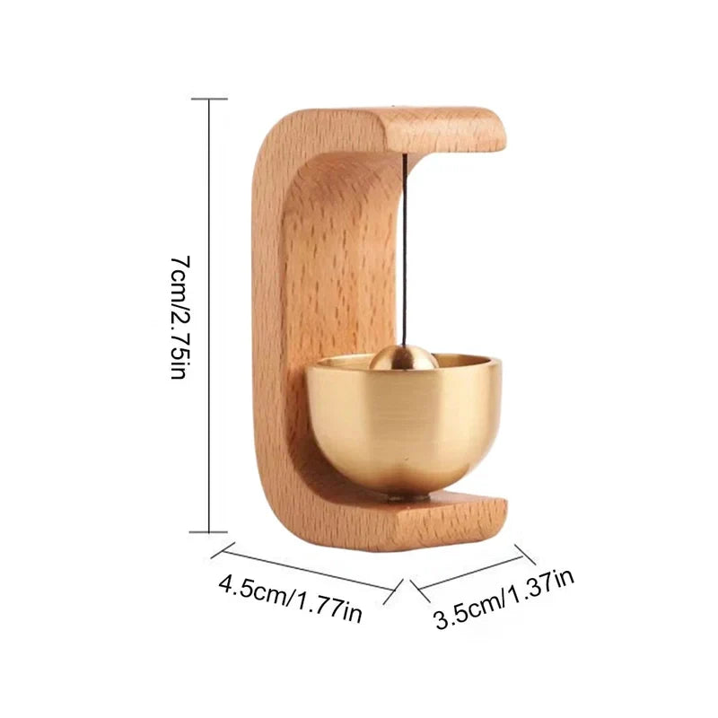 ChimeAura – Elegant Wooden Doorbell with Soothing Sound and Magnetic Attachment
