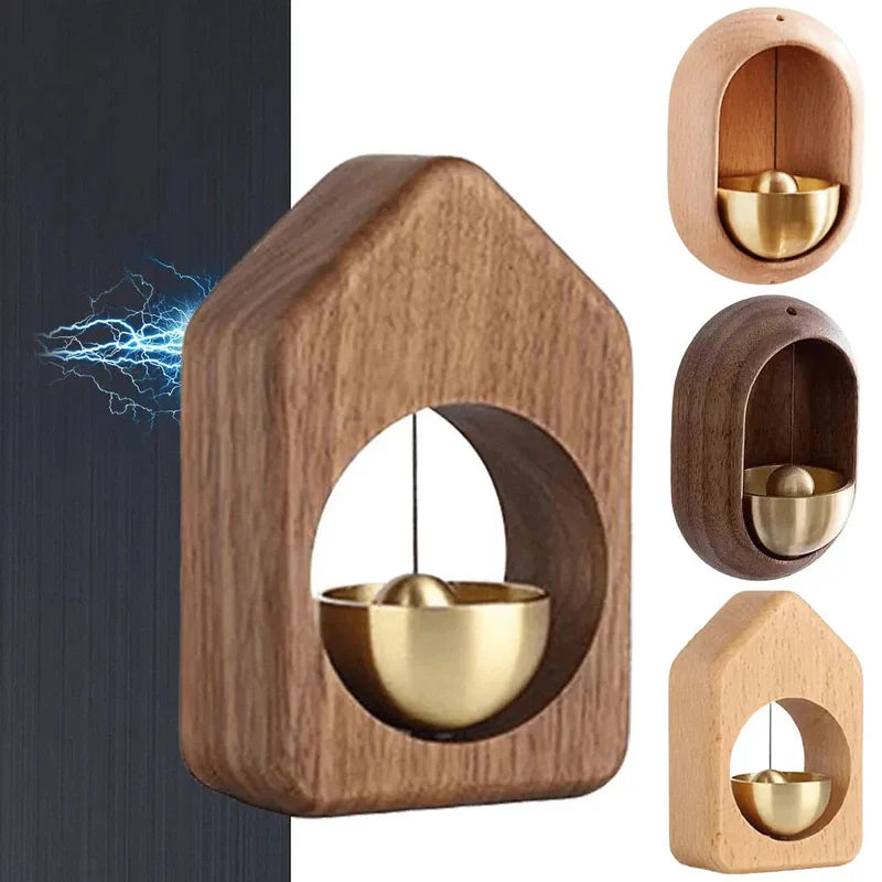 ChimeAura – Elegant Wooden Doorbell with Soothing Sound and Magnetic Attachment