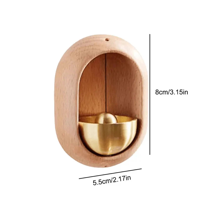 ChimeAura – Elegant Wooden Doorbell with Soothing Sound and Magnetic Attachment