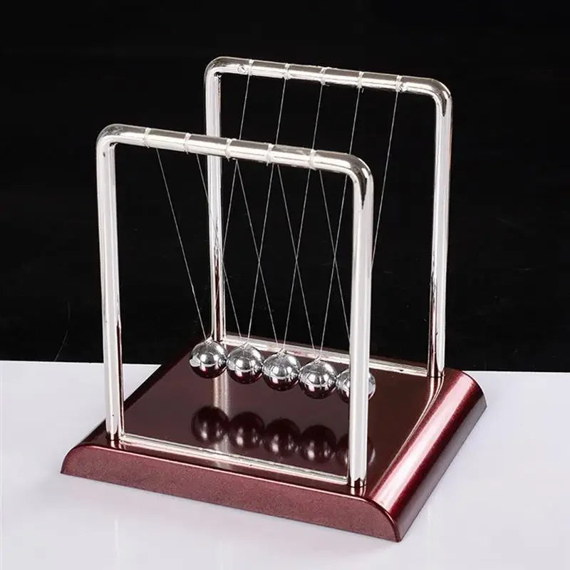 KineticBalance – Luxe Newton Cradle with Steel Balls for Dynamic Decoration and Education