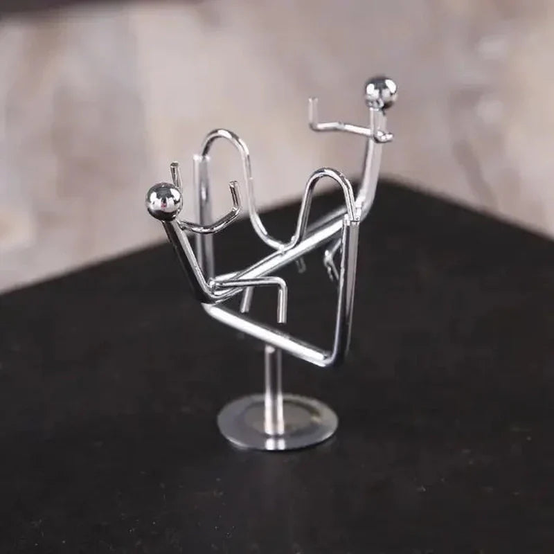 KineticBalance – Luxe Newton Cradle with Steel Balls for Dynamic Decoration and Education