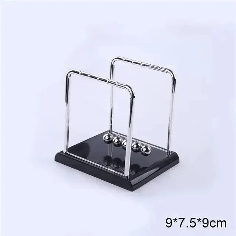 KineticBalance – Luxe Newton Cradle with Steel Balls for Dynamic Decoration and Education