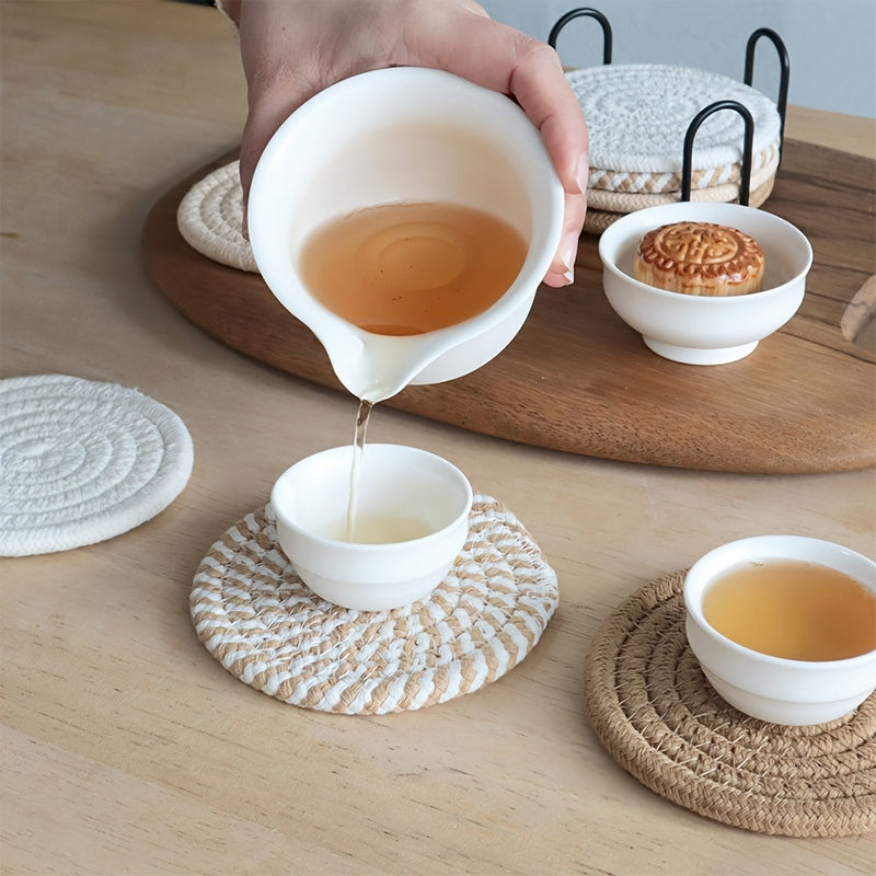 NordicShield – 8-Piece Coaster Set for Stylish & Protected Tables