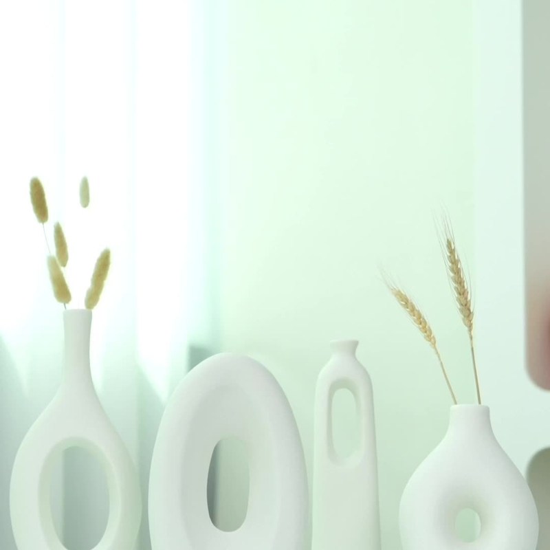 TerraVase – 4-Piece Ceramic Vase Set in Boho Style for Atmospheric Decoration