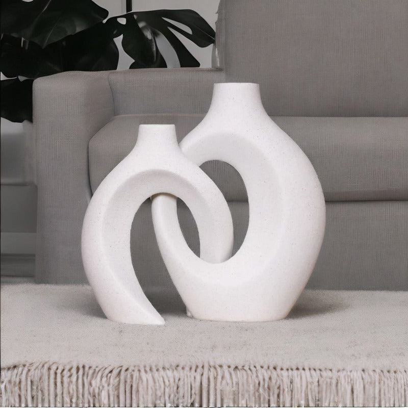 FloréWeave – Artistic Flower Vase with Woven Design for Elegant Flower Arrangements