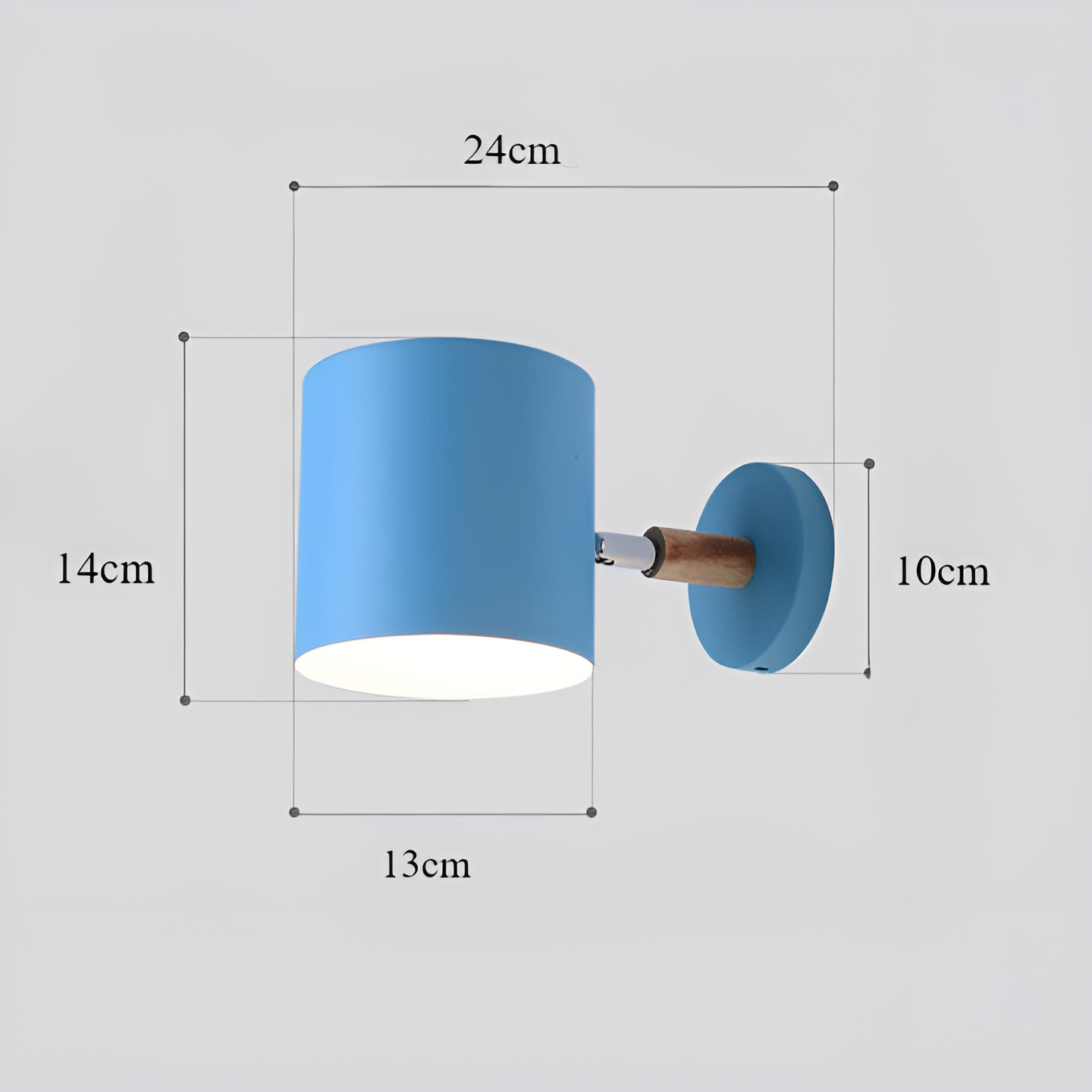 NordicGlow – Adjustable Wall Lamp with Pastel Elegance