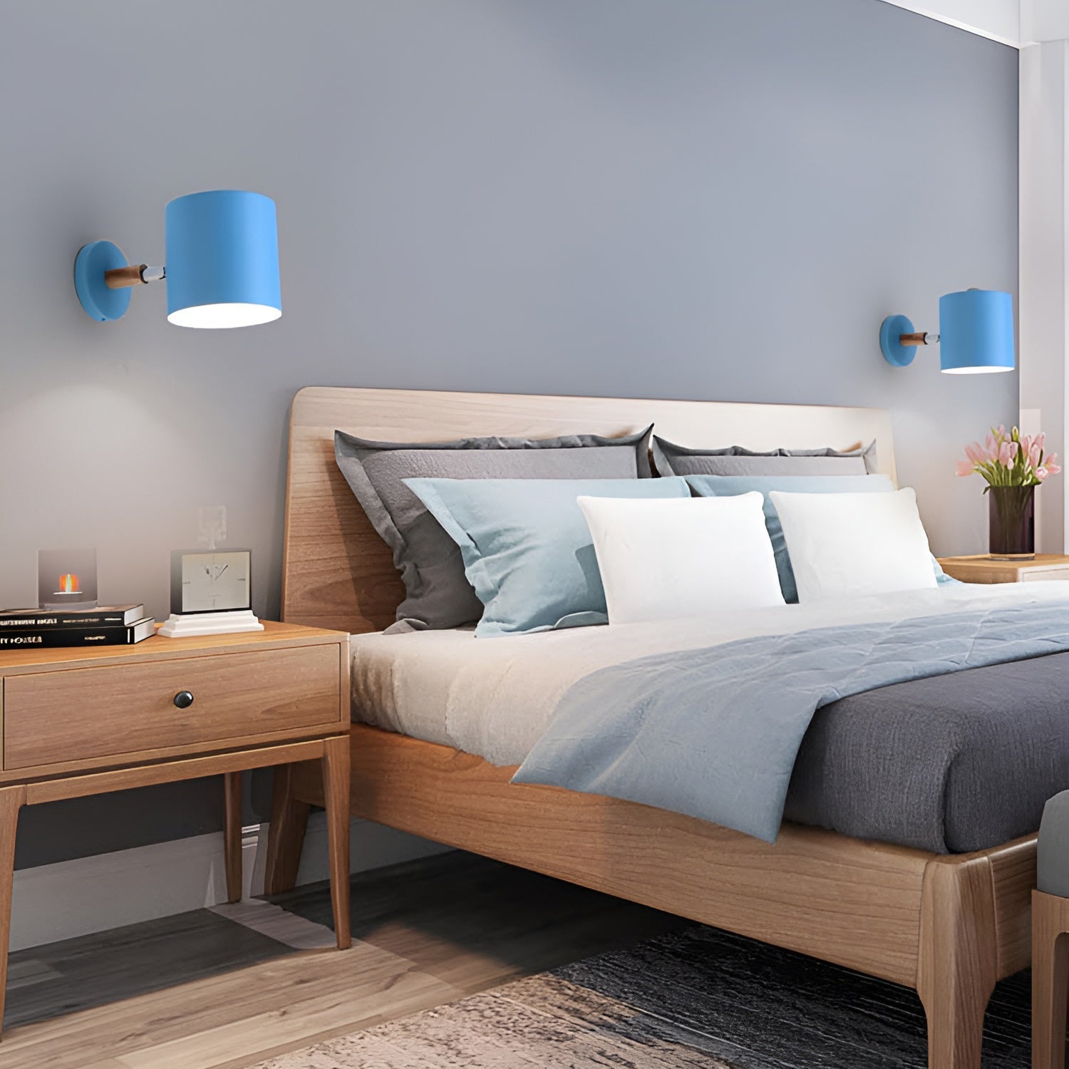 NordicGlow – Adjustable Wall Lamp with Pastel Elegance