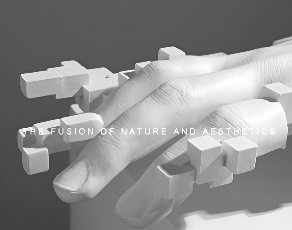 MosaicArt – Abstract Harz Hand Sculpture with Modern Elegance