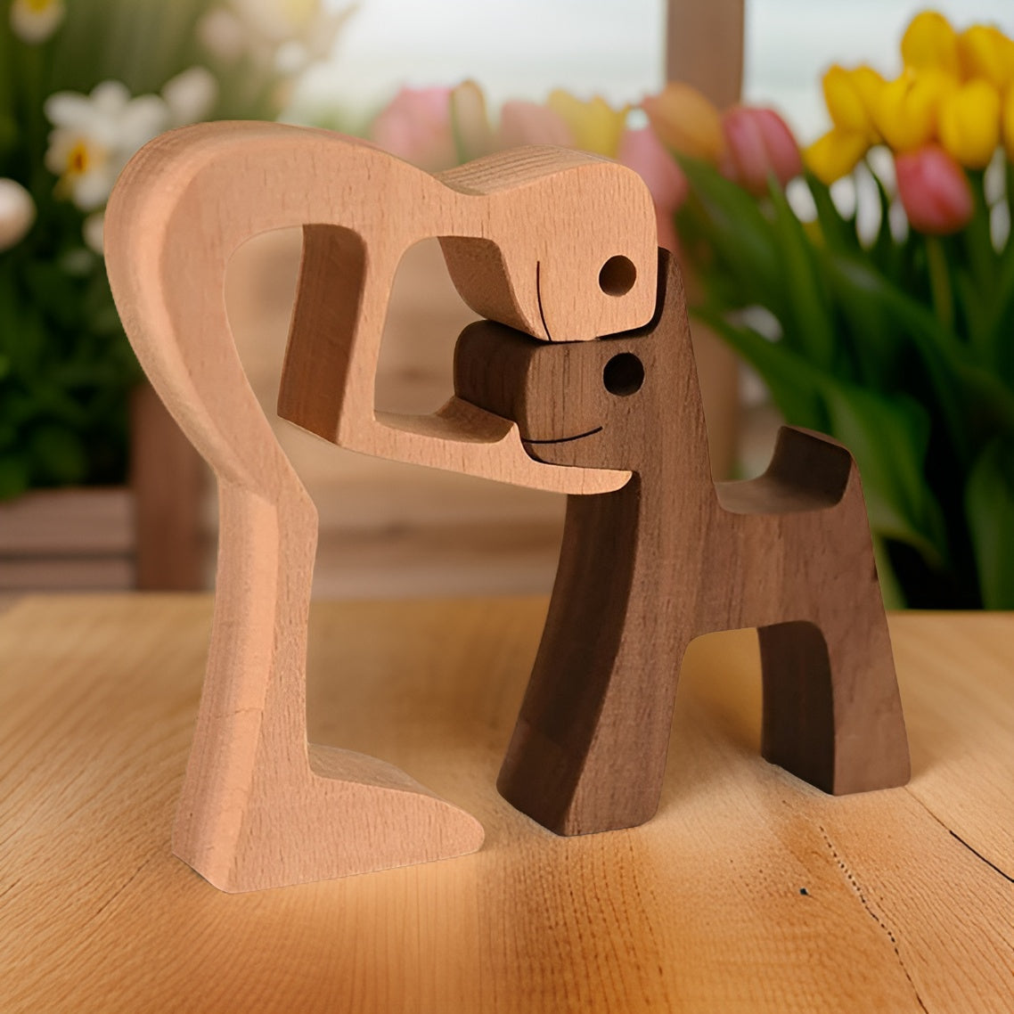 SoulBond – Handmade Wooden Sculpture with Emotional Design