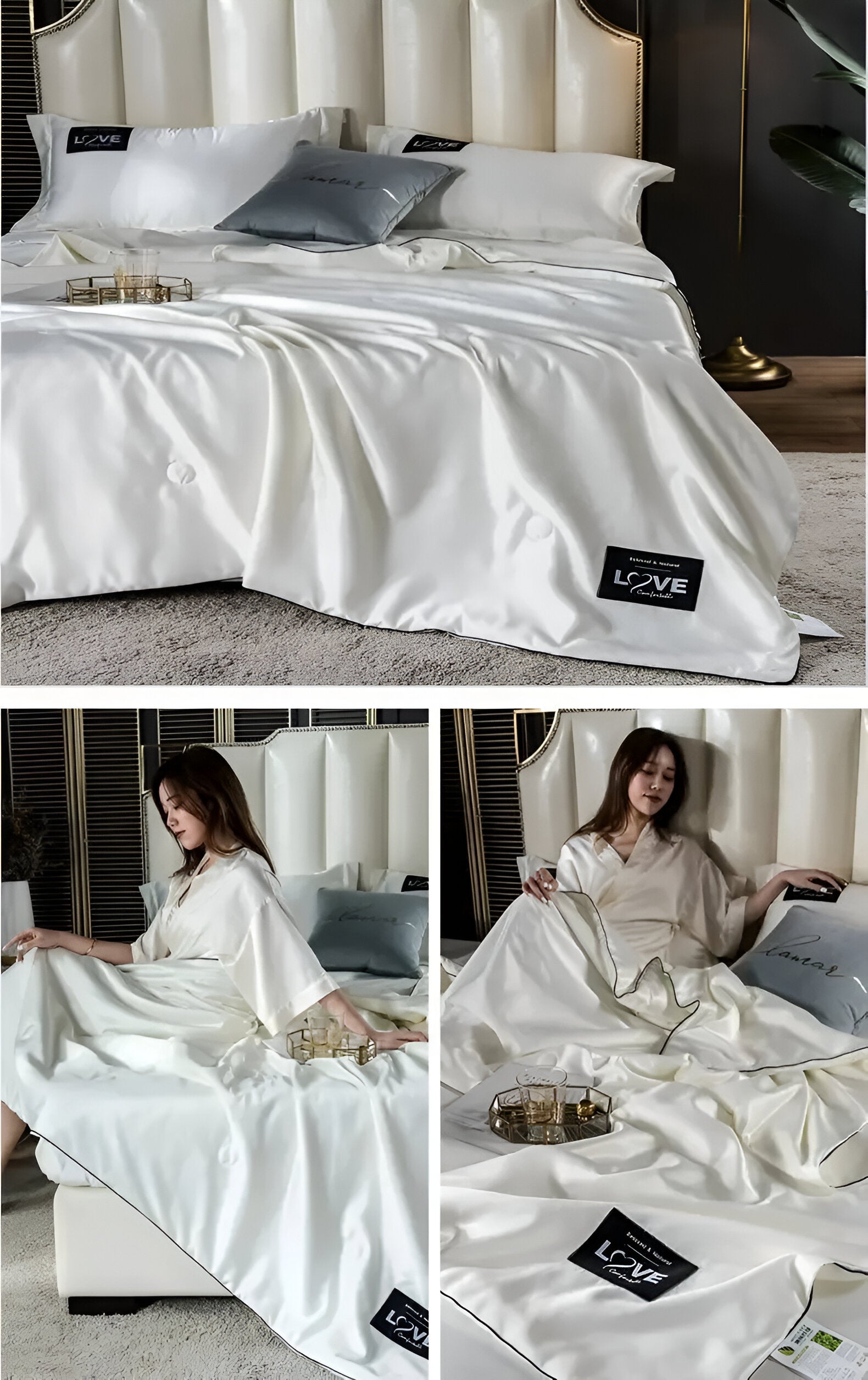 SilkyDream – Luxury Silk Duvet for Four Seasons Comfort