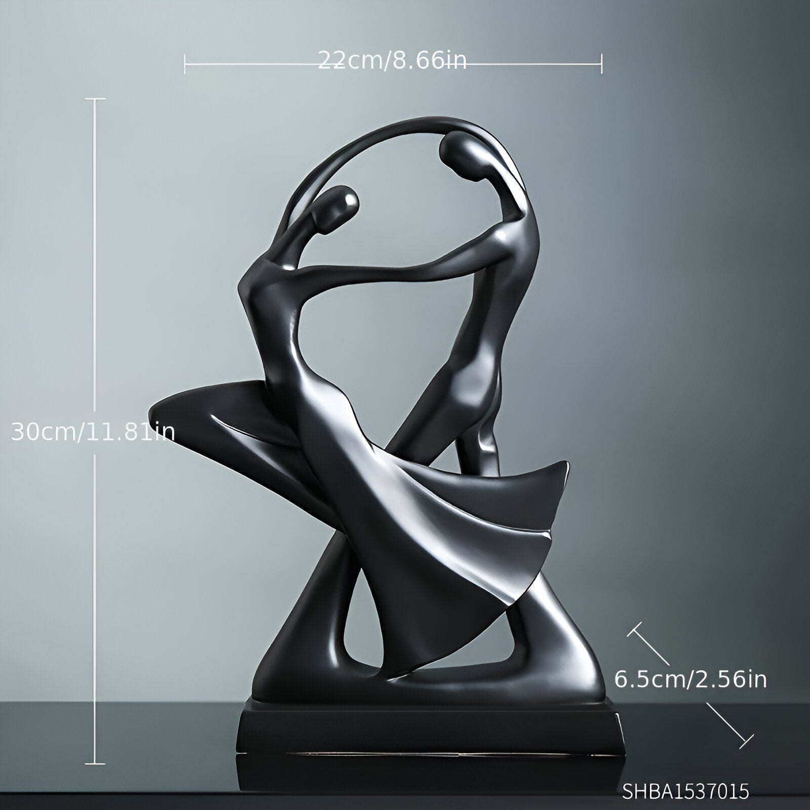 SwayDuo – Modern Dancing Sculpture of Elegant Resin for an Artistic Interior