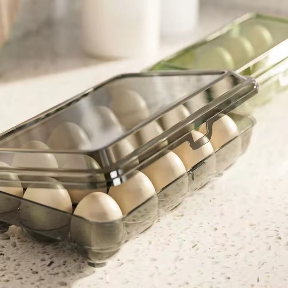 LumiHue Elegant Egg Organizer – Stackable Design for a Stylish, Organized Kitchen