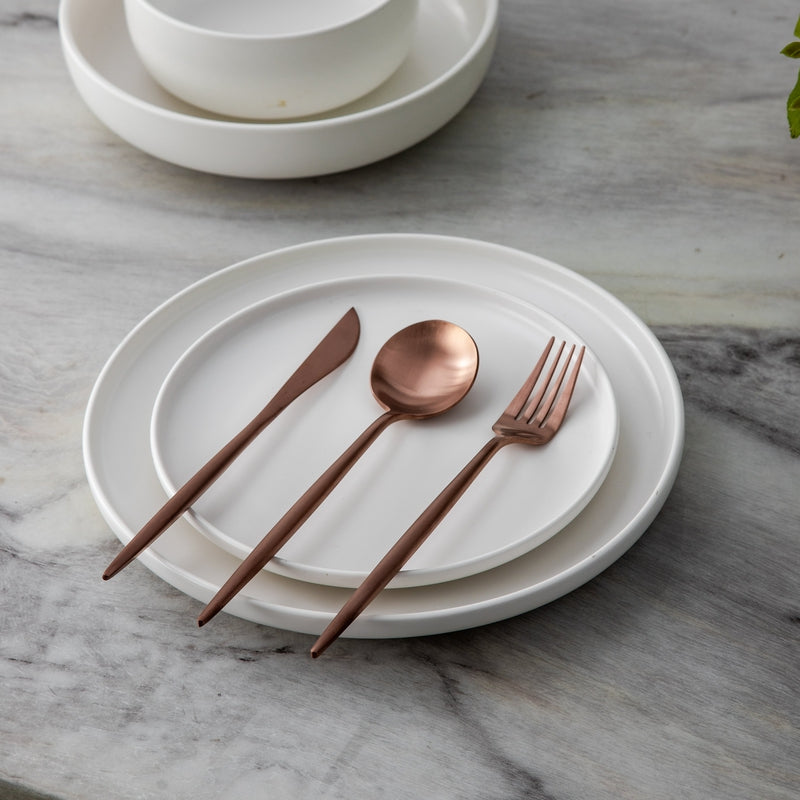 PureForma – Minimalist Cutlery Set of Stainless Steel with Matte Finished Design