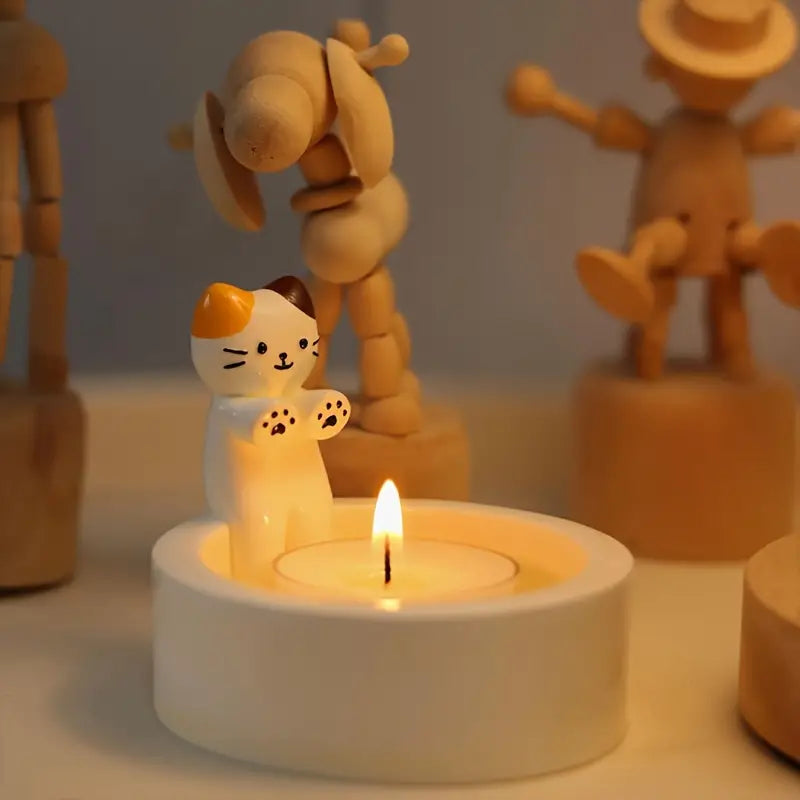 LumiPaw – Elegant Cat Candle Holder for a Warm & Stylish Atmosphere