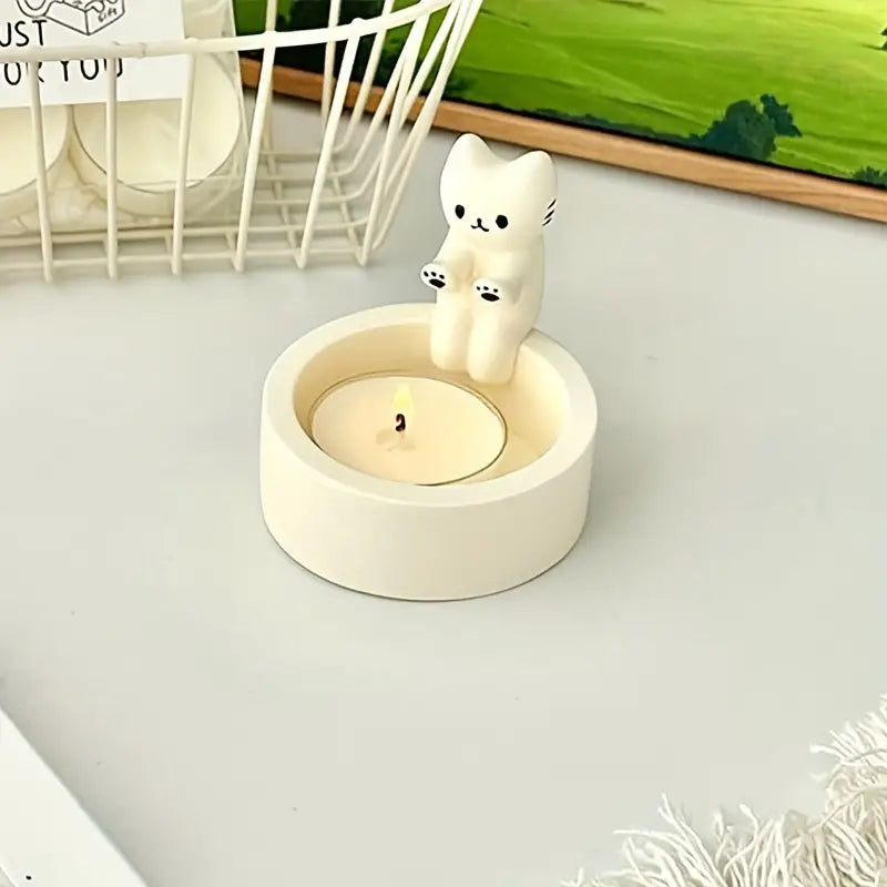 LumiPaw – Elegant Cat Candle Holder for a Warm & Stylish Atmosphere