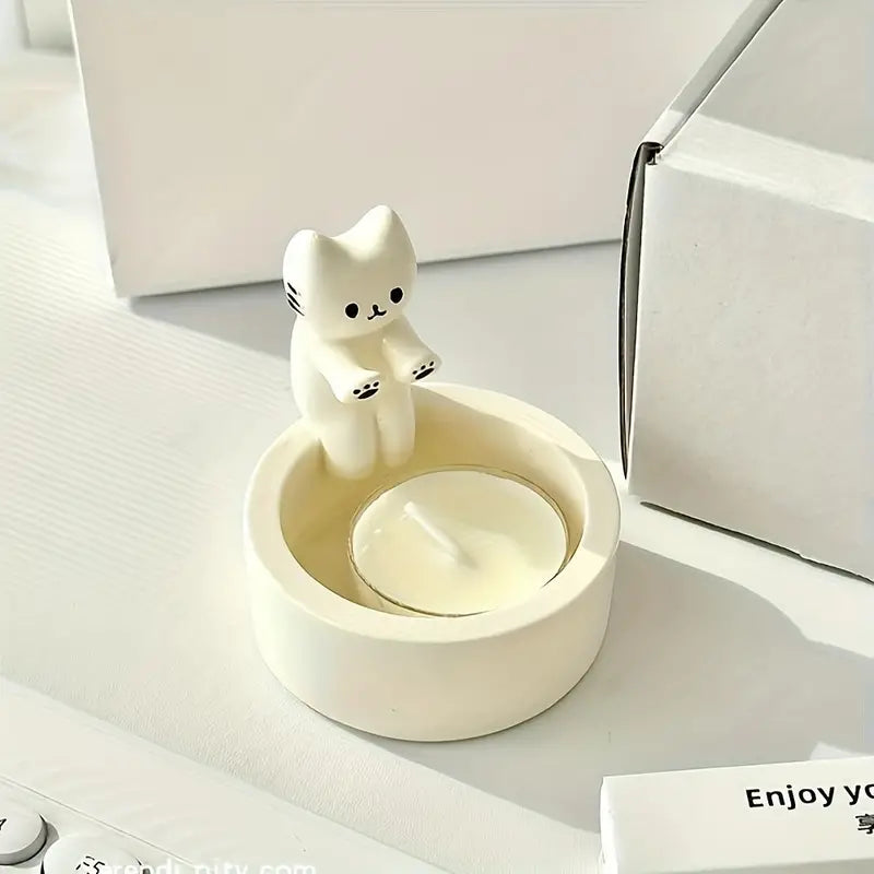 LumiPaw – Elegant Cat Candle Holder for a Warm & Stylish Atmosphere