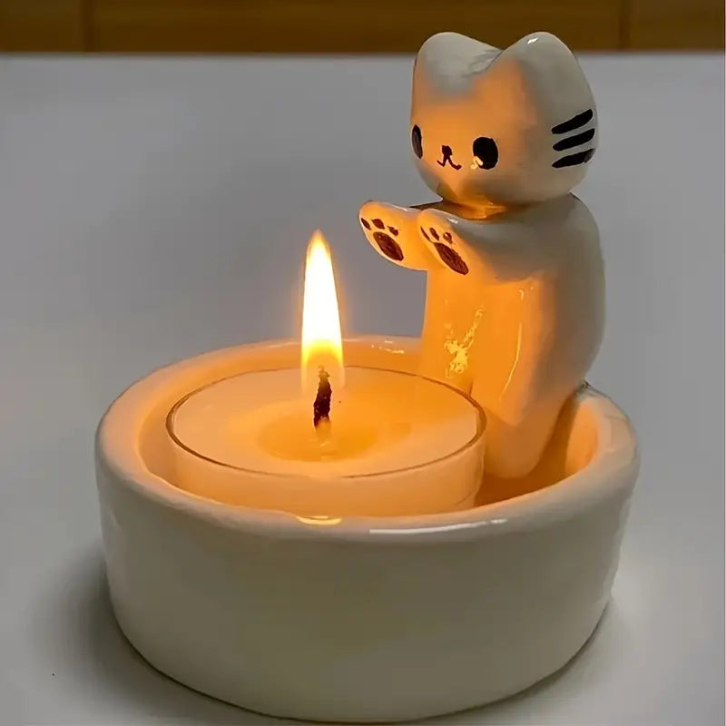 LumiPaw – Elegant Cat Candle Holder for a Warm & Stylish Atmosphere