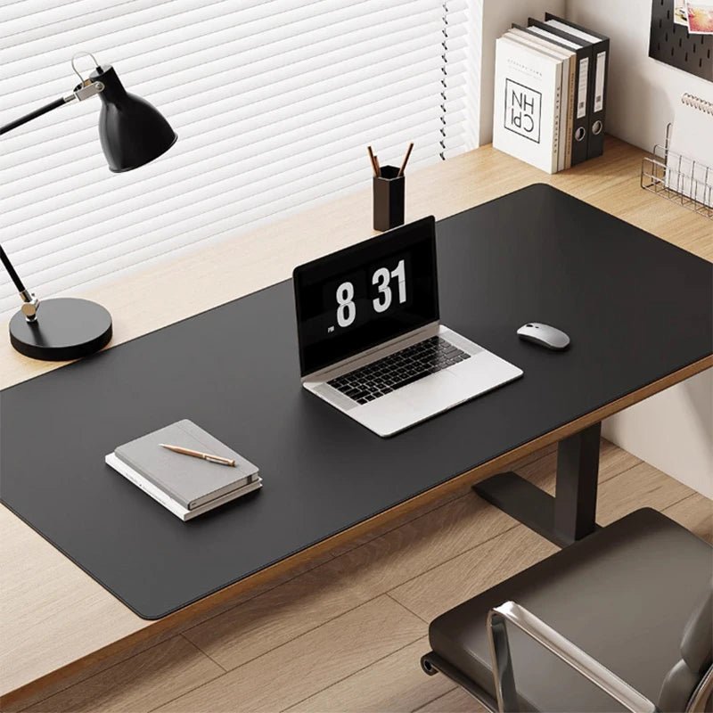 Sous-main de bureau en cuir PU avec dessous antidérapant pour bureau et gaming