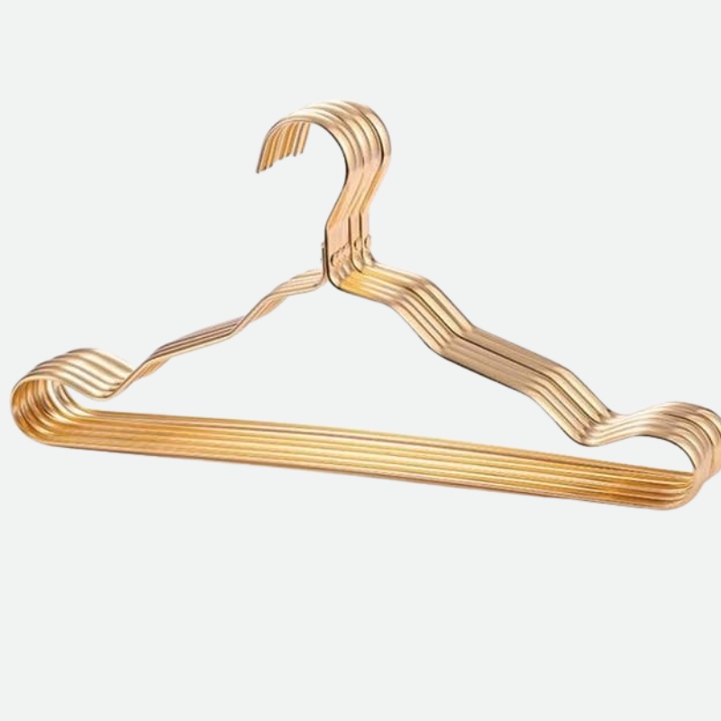 LuxeHangers – Elegante Aluminium Klerenhanger Set voor een Perfect Geordende Garderobe