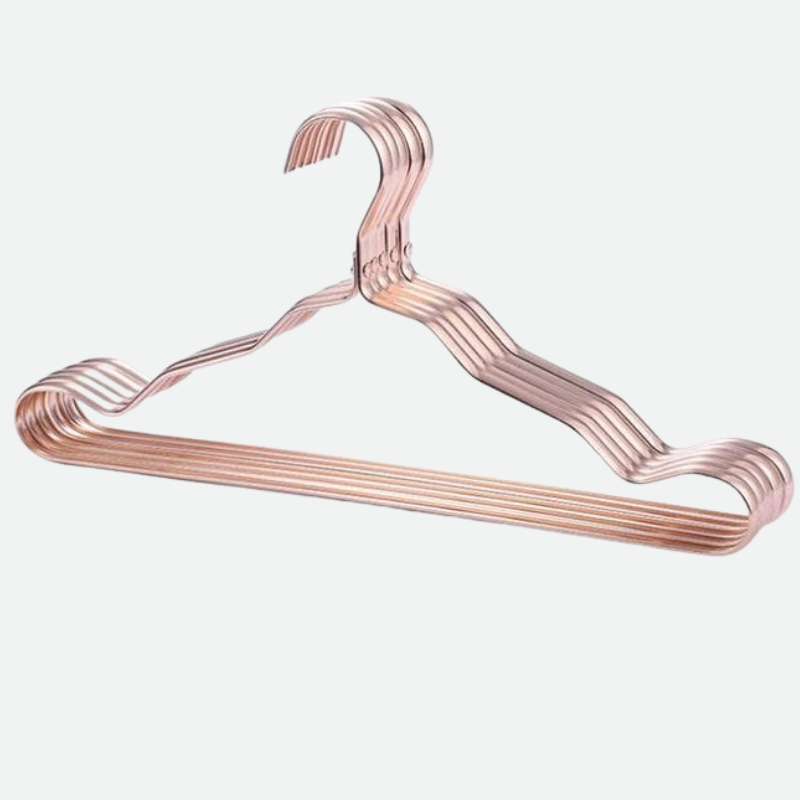 LuxeHangers – Elegante Aluminium Klerenhanger Set voor een Perfect Geordende Garderobe