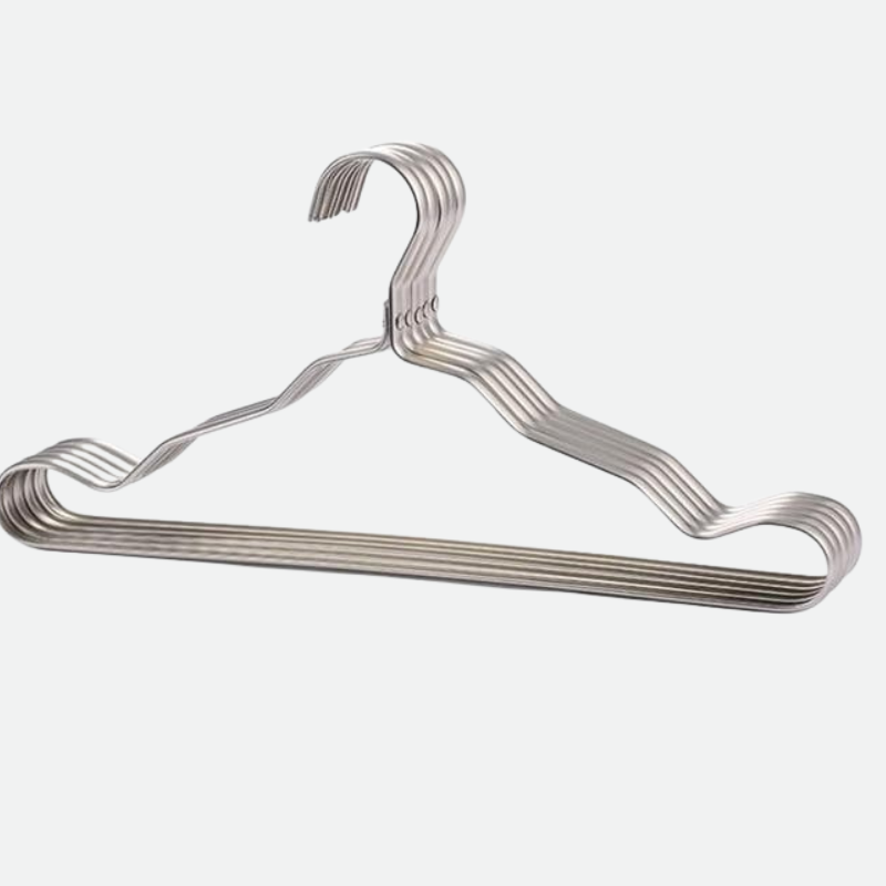 LuxeHangers – Elegante Aluminium Klerenhanger Set voor een Perfect Geordende Garderobe