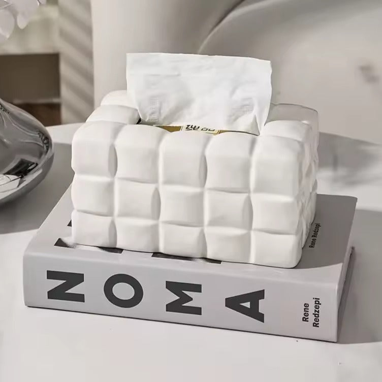 AuriSoft Luxe Tissue Box – Sculptural Design for a Refined Interior