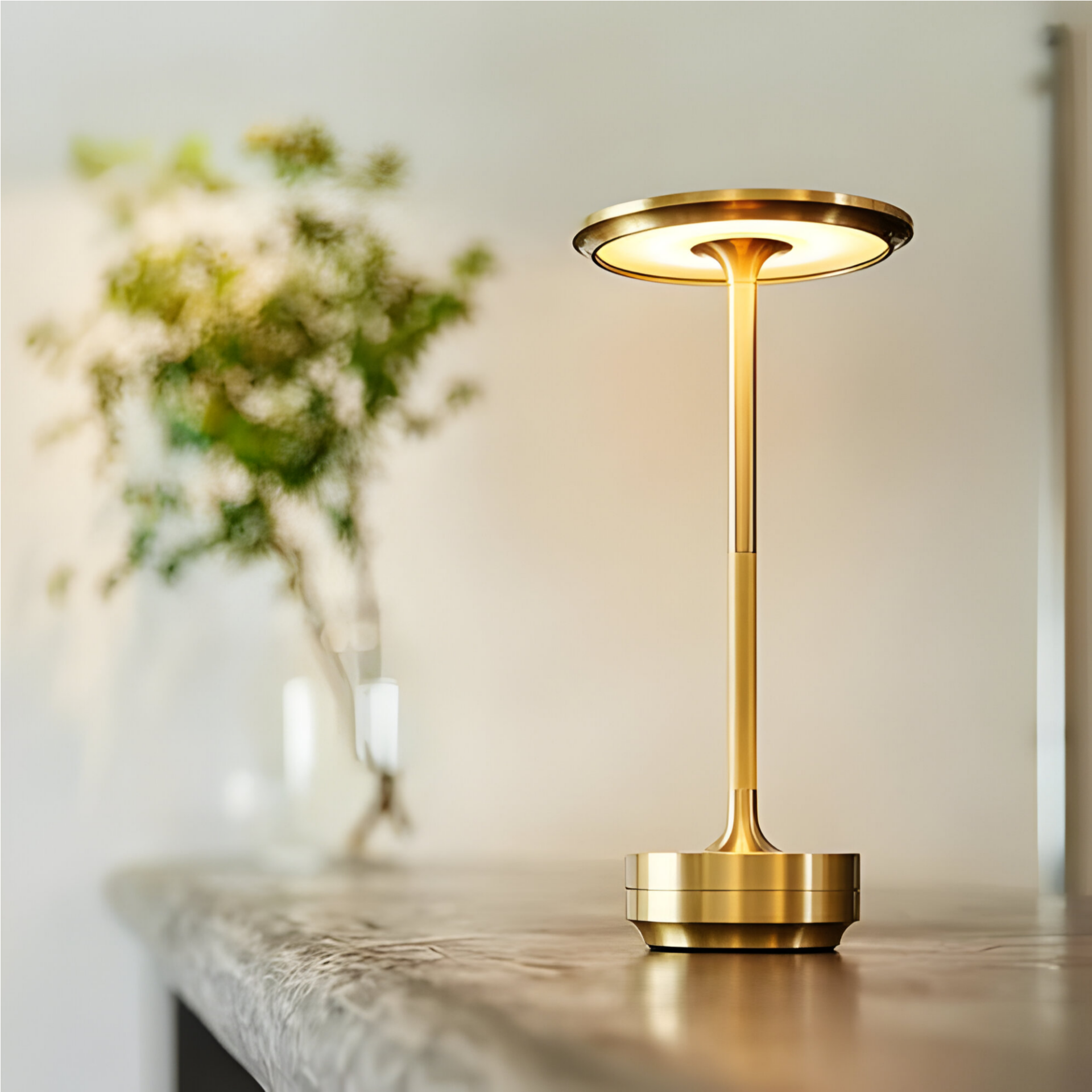 GlowLite – Luxury Wireless Table Lamp with Dimmable Touch Control