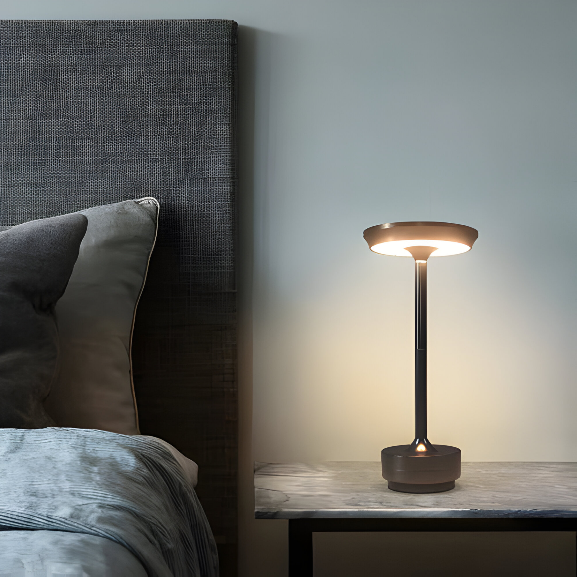 GlowLite – Luxury Wireless Table Lamp with Dimmable Touch Control