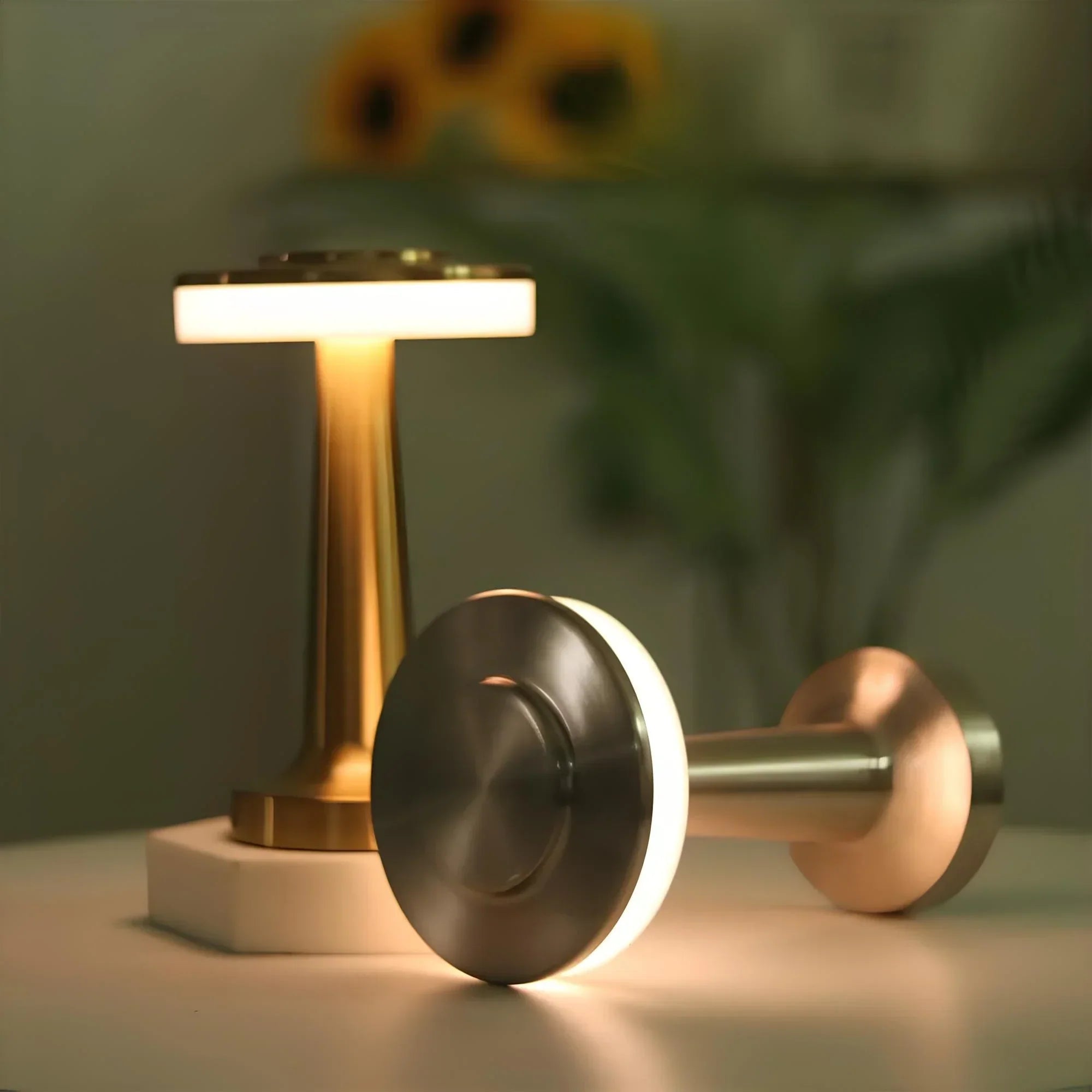 Lampe de table rétro sans fil avec lumière dimmable pour restaurant et salon