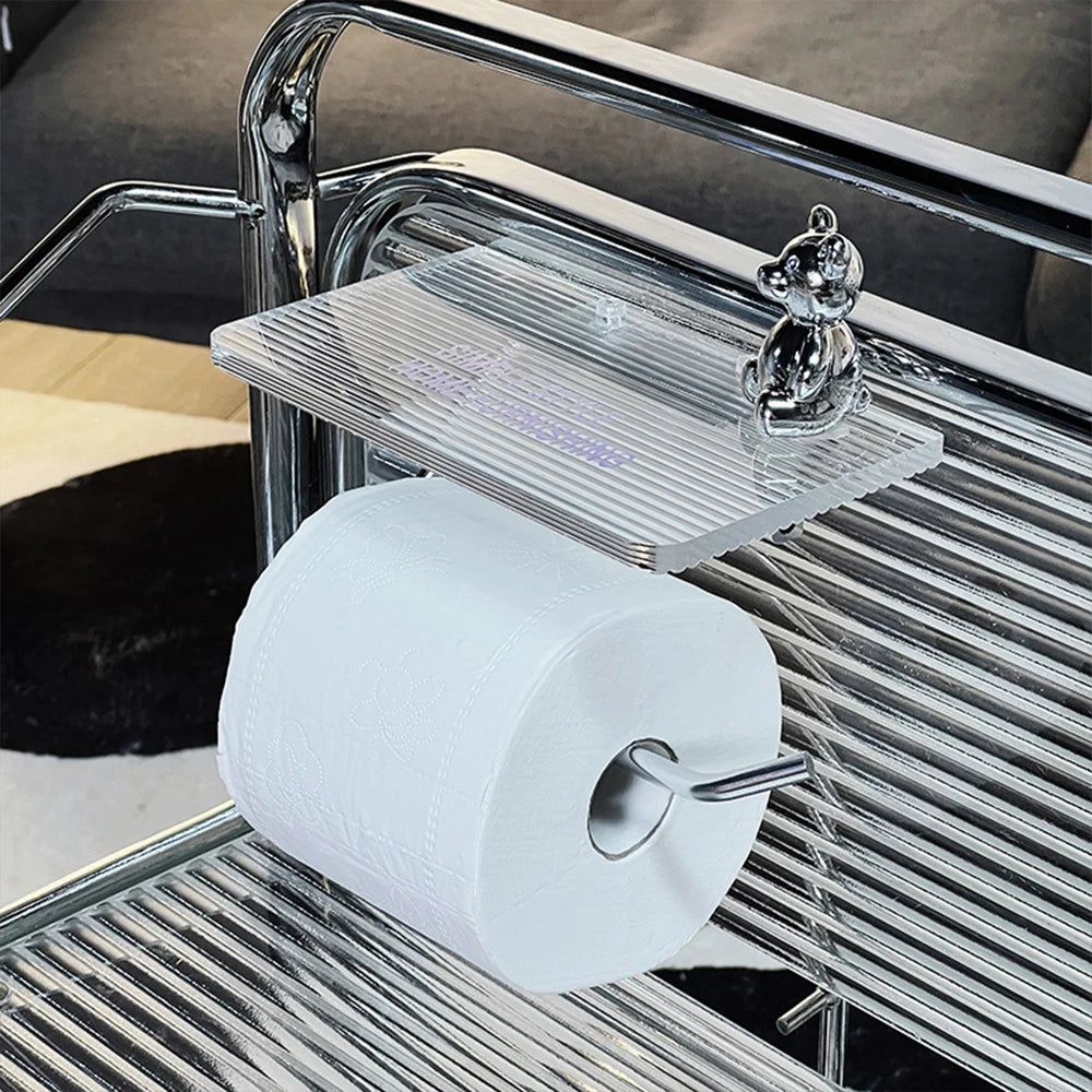 Auris Luxe – Stylish Toilet Roll Holder with Practical Shelf