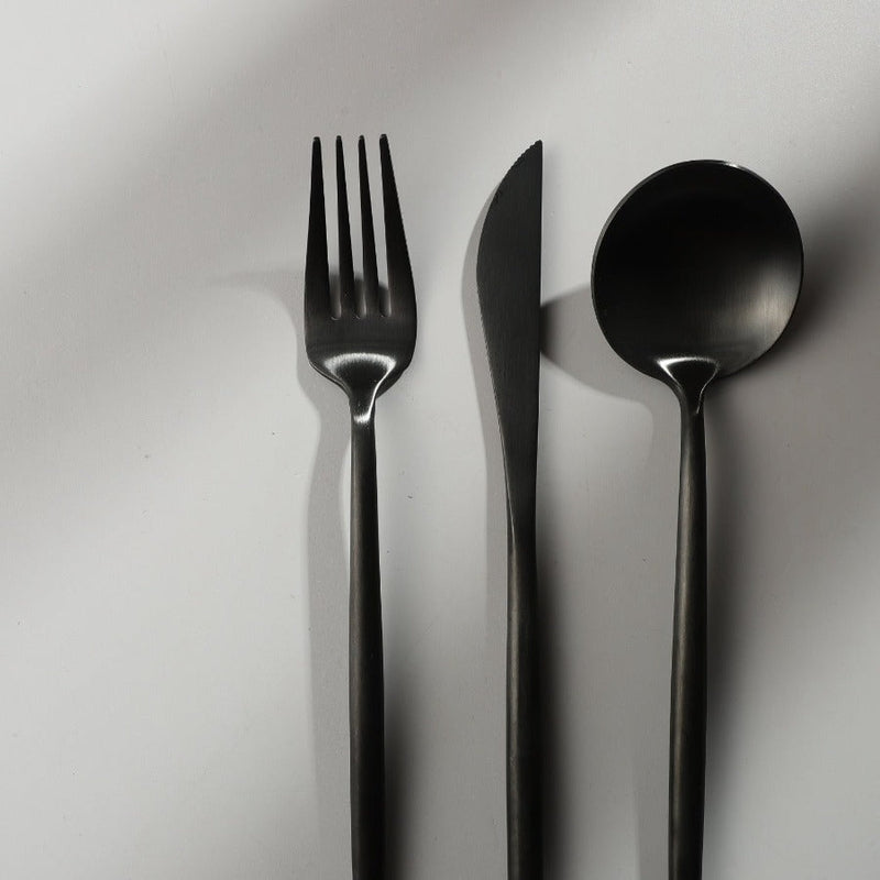 PureForma – Minimalist Cutlery Set of Stainless Steel with Matte Finished Design