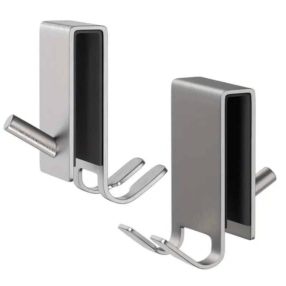 AquaLuxe Stainless Steel Shower Hooks – Elegant & Durable Design for a Stylish Bathroom