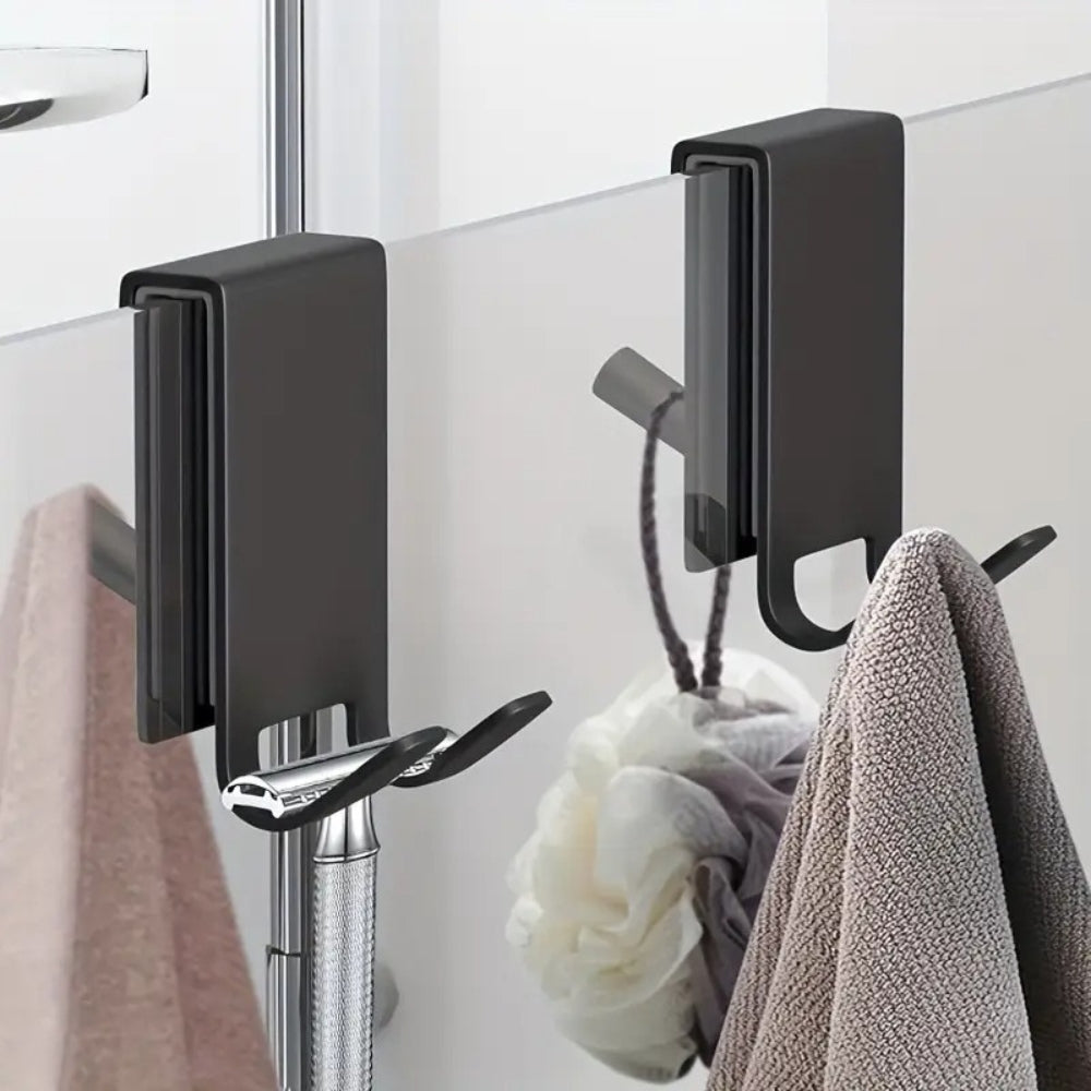 AquaLuxe Stainless Steel Shower Hooks – Elegant & Durable Design for a Stylish Bathroom