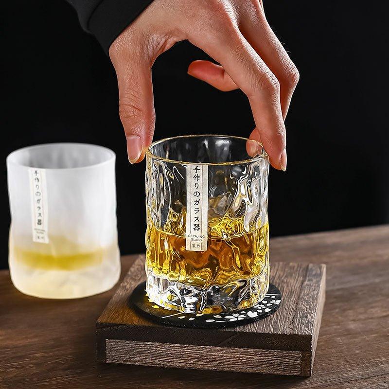 EdoGlacier – Handcrafted Edo Kiriko Whisky Glass in Luxury Wooden Gift Box