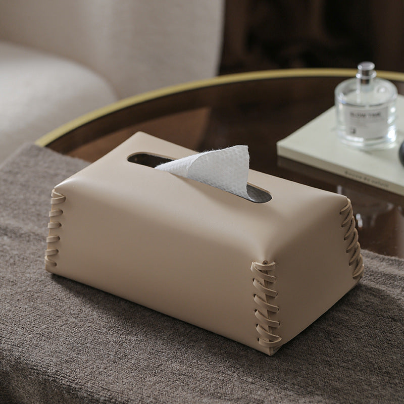 Harlo Élite – Luxury Leather Tissue Box with Refined Details