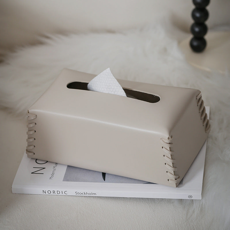 Harlo Élite – Luxury Leather Tissue Box with Refined Details