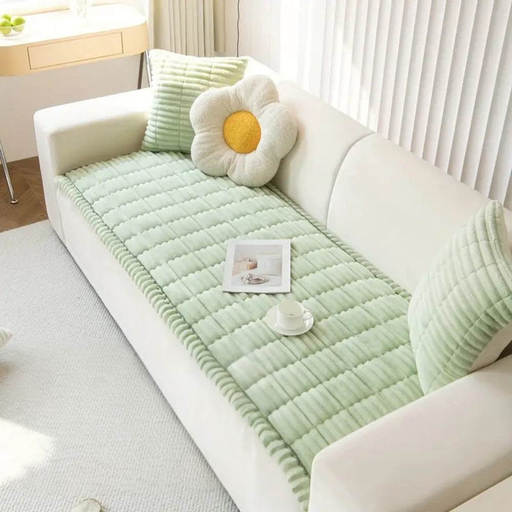 Velura Luxe Velvet Sofa Cover – Elegant Protection with Timeless Style