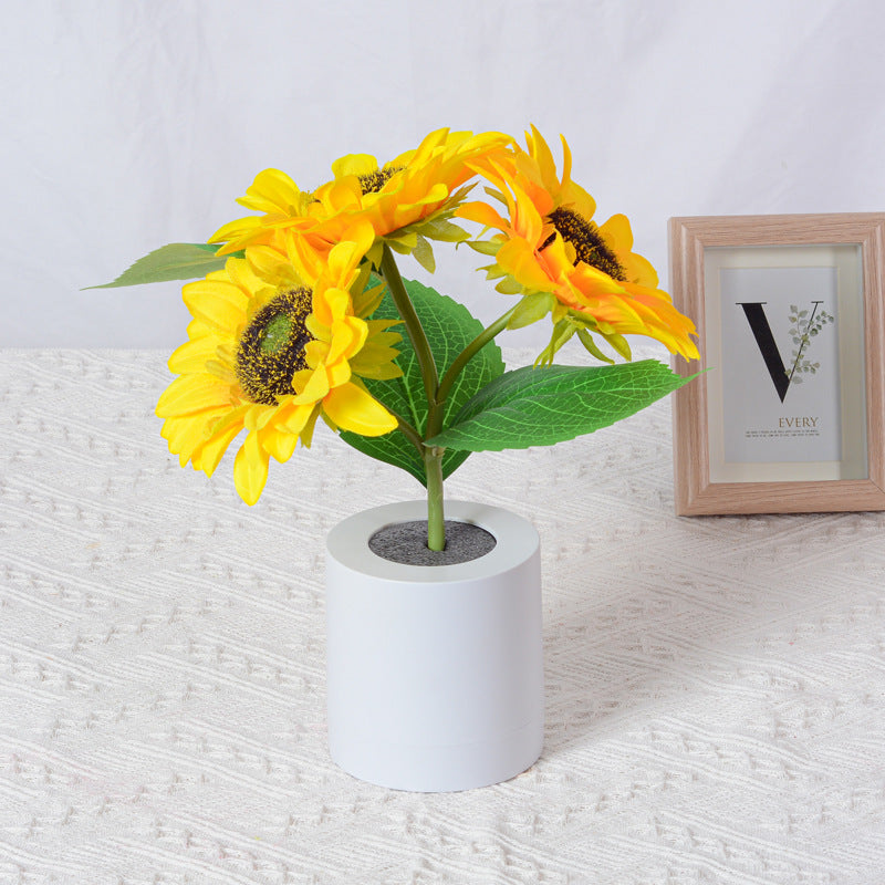 GlowFlora – Luxury LED Table Lamp in the Shape of a Sunny Sunflower