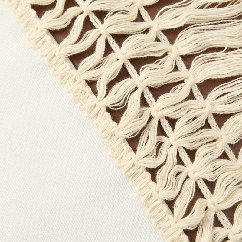 LumiTassel Luxe Pillowcase Set – Boho Elegance for a Stylish Interior