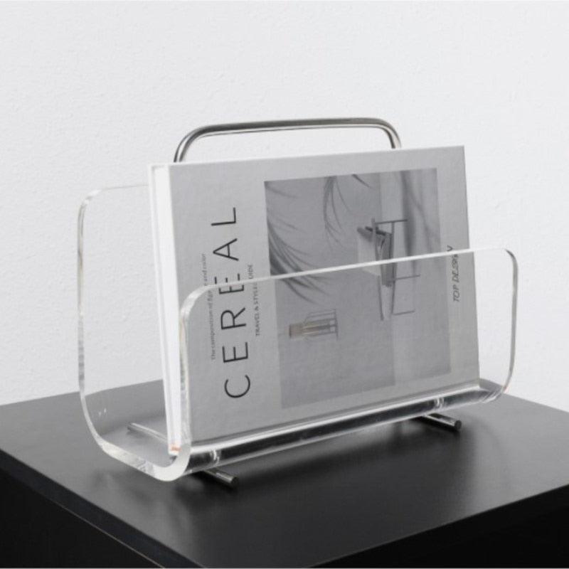 SpectraRack – Transparent Acrylic Magazine Rack & Portable Bookshelf