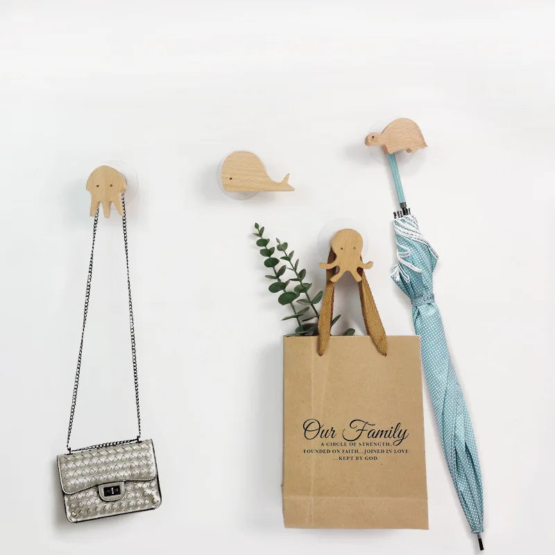 NordicPals – Playful Wooden Wall Hooks with Scandinavian Elegance