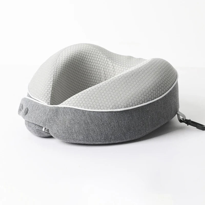 AeroSleep – Ergonomic Memory Foam Travel Pillow with 360° Neck Support
