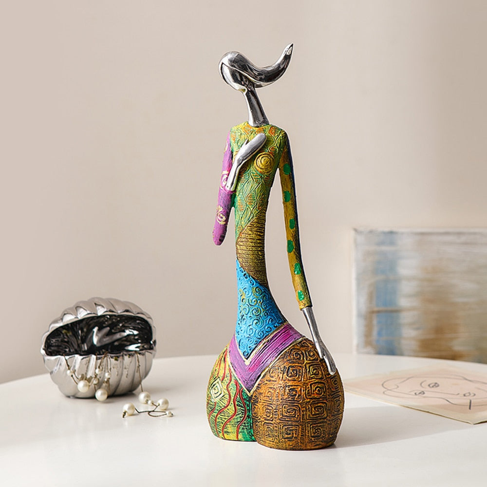 VividMuse – Abstract Women Sculptures with Colorful Elegance