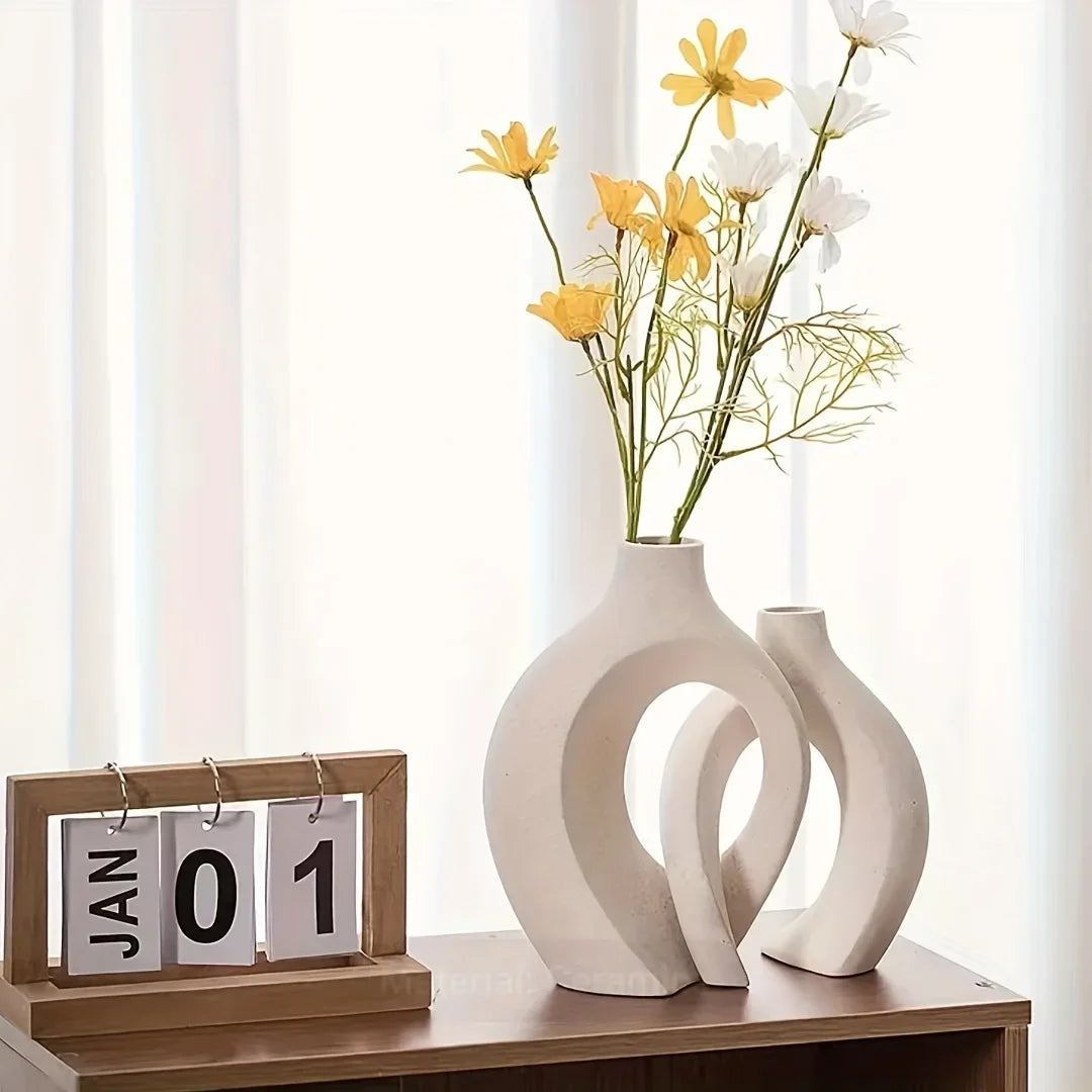 VaseCharm – Modern Ceramic Vase Set with Elegant Boho Style