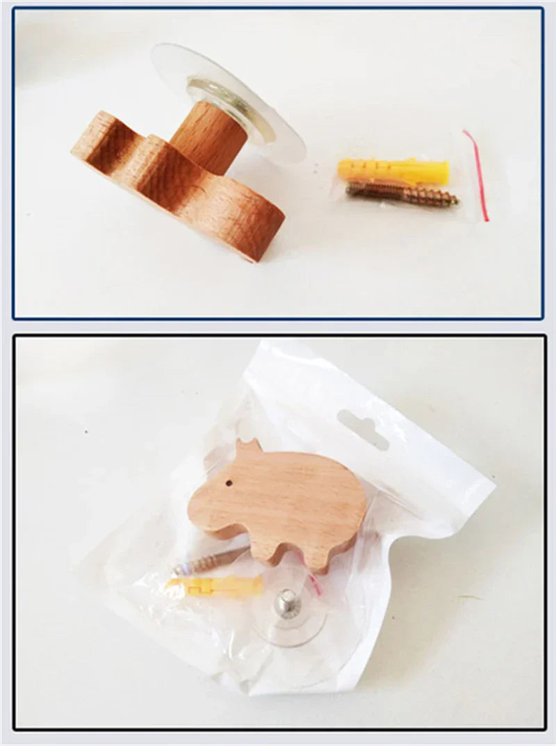 NordicPals – Playful Wooden Wall Hooks with Scandinavian Elegance