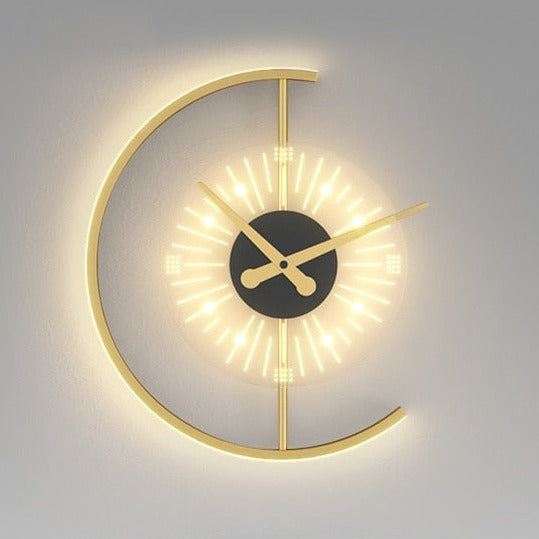 LumiChron Elegant LED Wall Clock – Stylish Light Accent for a Modern Interior