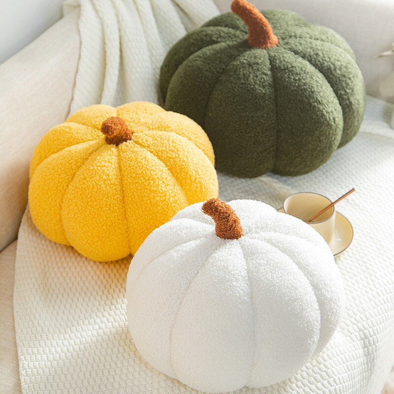 LunaHarvest Luxe Pumpkin Cushions – Atmospheric Autumn Accents for a Warm Interior